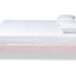baxton studio volden glam and luxe light pink velvet fabric upholstered full size wood platform bed frame with gold tone leg tips | Modish Furniture Store-3