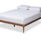 baxton studio iseline modern and contemporary walnut brown finished wood full size platform bed frame | Modish Furniture Store-2