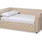 baxton studio mabelle modern and contemporary beige fabric upholstered full size daybed | Modish Furniture Store-2