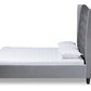 baxton studio viola glam and luxe grey velvet fabric upholstered and button tufted queen size platform bed with tall wingback headboard | Modish Furniture Store-3