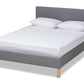 baxton studio aneta modern and contemporary grey fabric upholstered king size platform bed | Modish Furniture Store-2