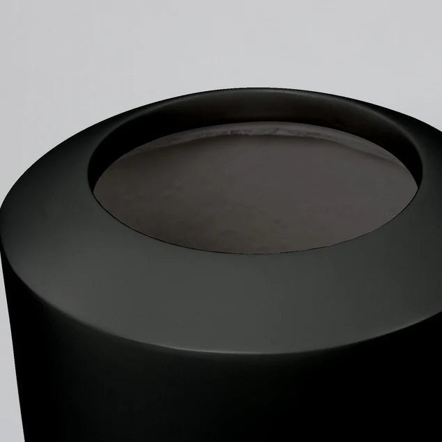 Fiberglass Large Barrel Planter, Black, Gloss By Gold Leaf Design Group | Planters, Troughs & Cachepots | Modishstore - 4