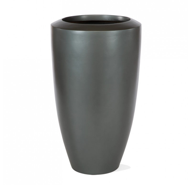 Barrel Planter - Pewter | Planters, Troughs & Cachepots | Modishstore - 2