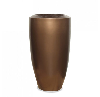 Fiberglass: Barrel Planter, Bronze Black by Gold Leaf Design Group | Planters, Troughs & Cachepots | Modishstore-3