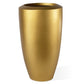 Fiberglass Large Barrel Planter, Gold, GL By Gold Leaf Design Group | Planters, Troughs & Cachepots |  Modishstore