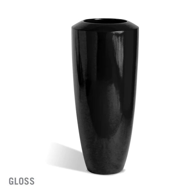 Fiberglass Small Barrel Planter Black, GL By Gold Leaf Design Group | Planters, Troughs & Cachepots |  Modishstore - 3