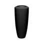 Fiberglass Small Barrel Planter Black, GL By Gold Leaf Design Group | Planters, Troughs & Cachepots | Modishstore