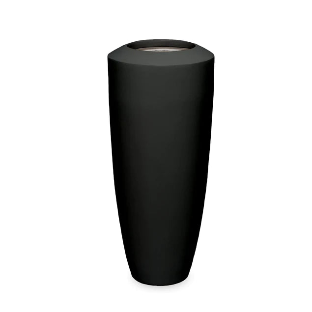 Fiberglass Small Barrel Planter Black, GL By Gold Leaf Design Group | Planters, Troughs & Cachepots |  Modishstore