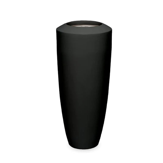 Fiberglass Small Barrel Planter Black Satin or Gloss By Gold Leaf Design Group | Planters, Troughs & Cachepots |  Modishstore