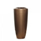 Fiberglass: Barrel Planter, Bronze Black by Gold Leaf Design Group | Planters, Troughs & Cachepots | Modishstore