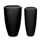 Fiberglass Large Barrel Planter, Black, Gloss By Gold Leaf Design Group | Planters, Troughs & Cachepots | Modishstore - 2