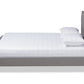 baxton studio felisa modern and contemporary grey fabric upholstered and button tufted king size platform bed | Modish Furniture Store-3