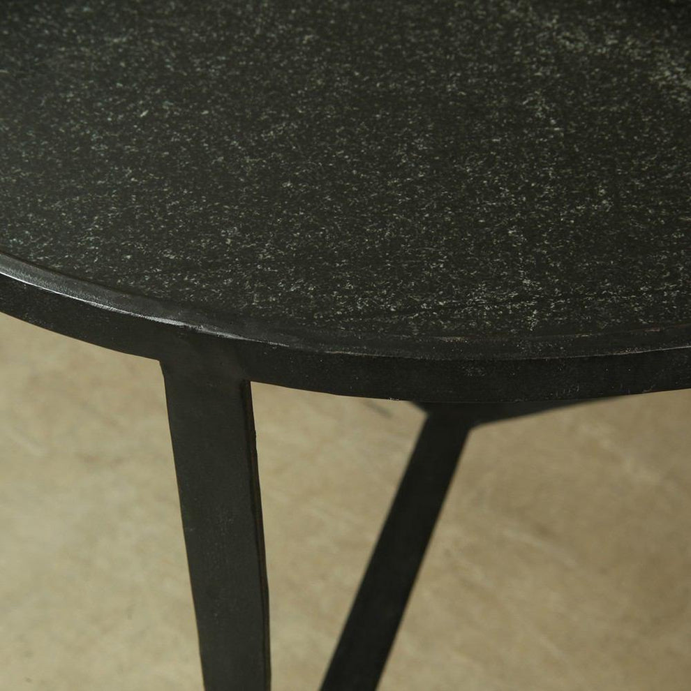 HomArt Savoy Iron & Stone Side Table-6
