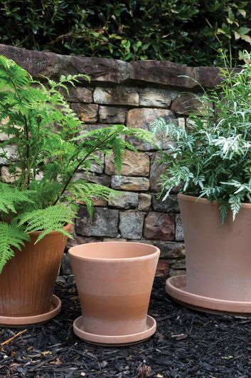 Earthen Pot Set Of 4 By Accent Decor | Outdoor Planters, Troughs & Cachepots | Modishstore - 1