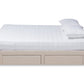 Baxton Studio Leni Modern and Contemporary Beige Fabric Upholstered 4-Drawer Queen Size Platform Storage Bed Frame | Beds | Modishstore - 3