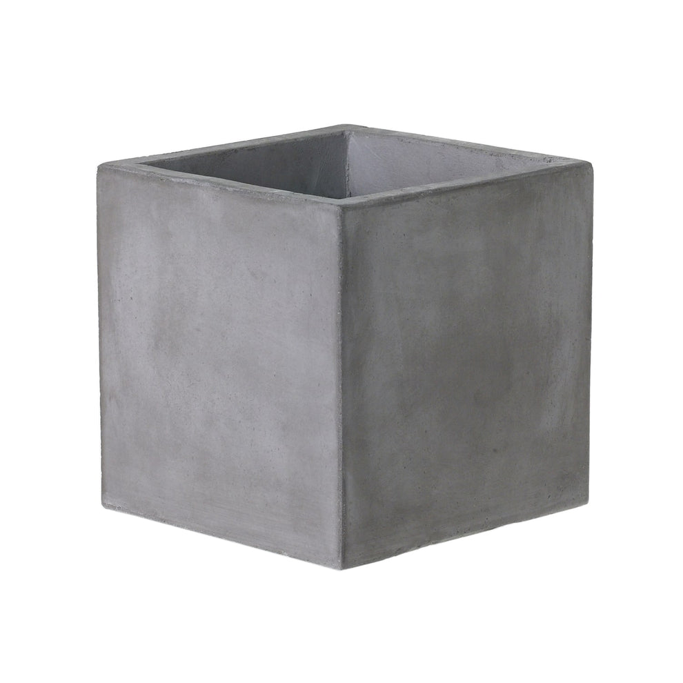 Newport Grey Concrete Cube Planter By Accent Decor- 6 Sizes | Planters, Troughs & Cachepots | Modishstore - 8