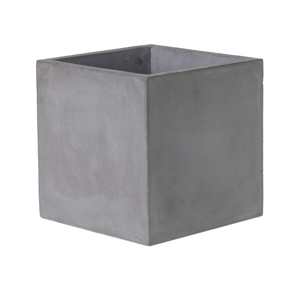 Newport Grey Concrete Cube Planter By Accent Decor- 6 Sizes | Planters, Troughs & Cachepots | Modishstore - 12