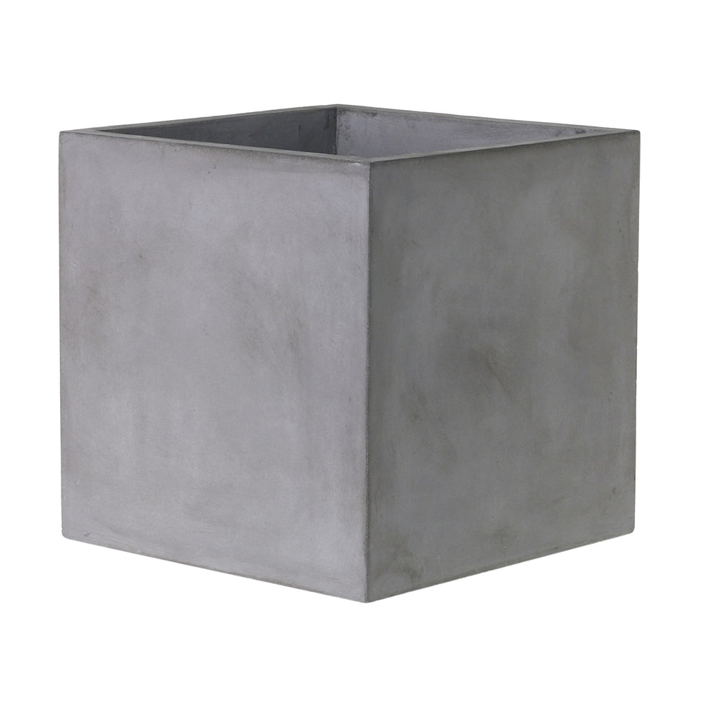Newport Grey Concrete Cube Planter By Accent Decor- 6 Sizes | Planters, Troughs & Cachepots | Modishstore - 19