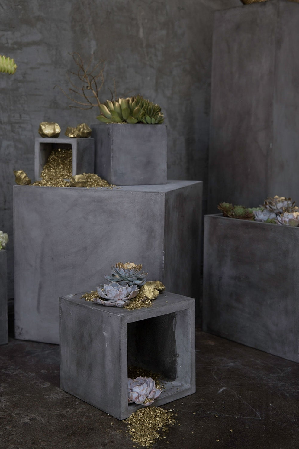 Newport Grey Concrete Cube Planter By Accent Decor- 6 Sizes | Planters, Troughs & Cachepots | Modishstore - 20