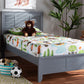 Baxton Studio Adela Modern and Contemporary Grey Finished Wood Twin Size Platform Bed | Modishstore | Beds