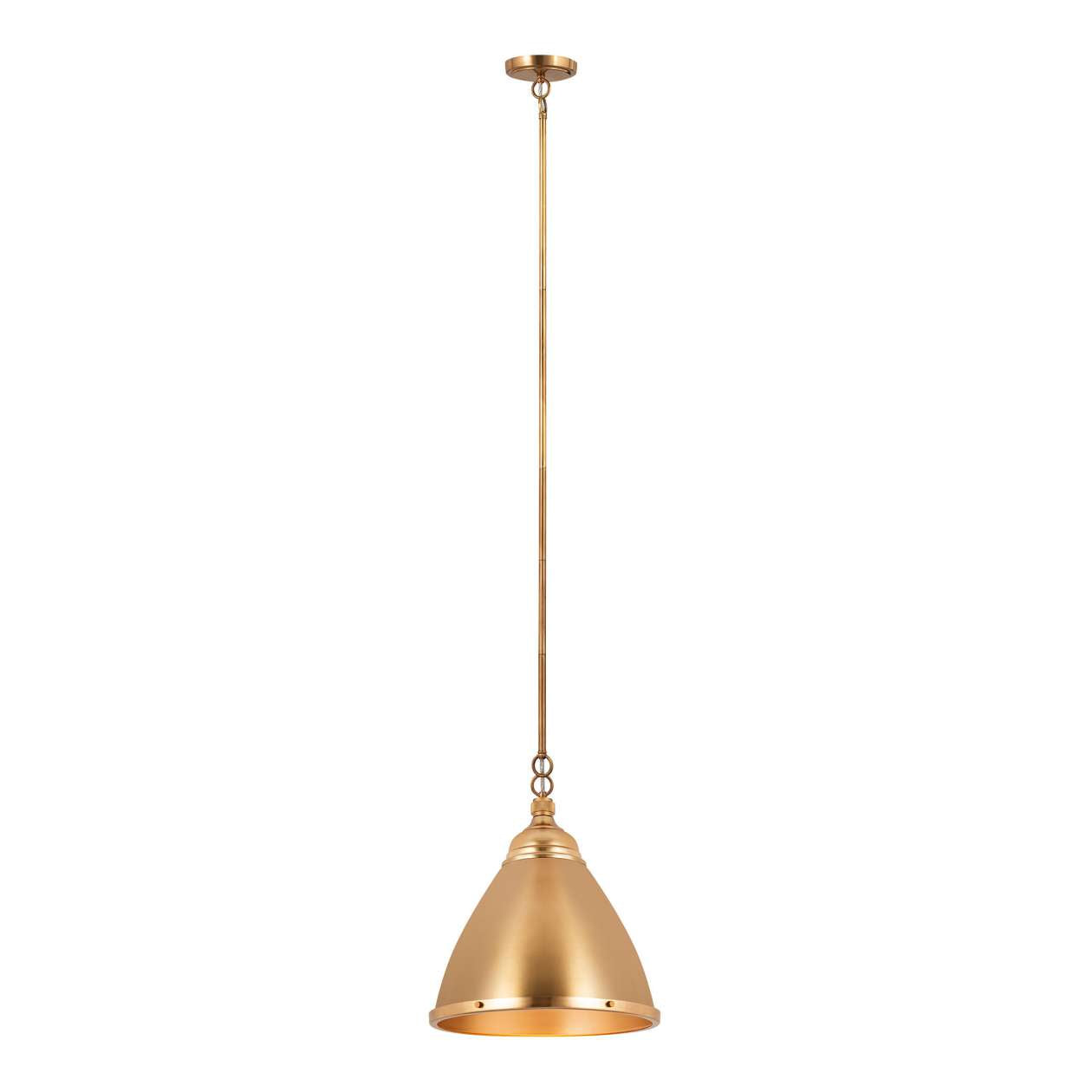 Katelyn 1-Light mini pendant in Satin Brass ELK Lighting | Pendant Lamp | Modishstore