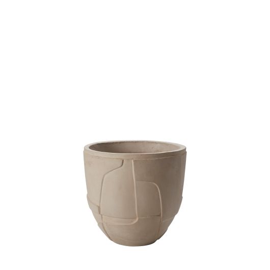 Pakiva Concrete Self Carving Tan Planter and Pots By Accent Decor | Planters, Troughs & Cachepots | Modishstore - 2