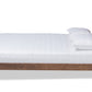 baxton studio anzia mid century modern walnut finished wood queen size platform bed | Modish Furniture Store-3
