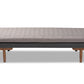 Baxton Studio Marit Mid-Century Modern Two-Tone Grey Fabric Upholstered Walnut Finished Wood Daybed | Daybeds | Modishstore - 3
