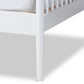 Baxton Studio Renata Classic and Traditional White Finished Wood Twin Size Spindle Daybed | Daybeds | Modishstore - 4