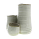 HomArt Bower Clustered Ceramic Vase - Fancy White - Set of 4 - Feature Image-2