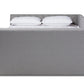 baxton studio delora modern and contemporary light grey fabric upholstered queen size daybed | Modish Furniture Store-3