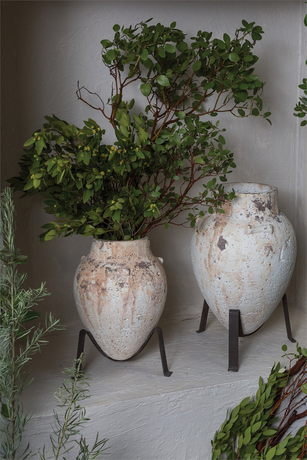 Tuscan Plant Stand By Accent Decor | Planters, Troughs & Cachepots | Modishstore - 1