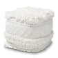 baxton studio curlew moroccan inspired ivory handwoven cotton pouf ottoman | Modish Furniture Store-2
