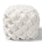 baxton studio asuka moroccan inspired ivory handwoven cotton fringe pouf ottoman | Modish Furniture Store-3