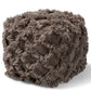 baxton studio asuka moroccan inspired taupe handwoven cotton fringe pouf ottoman | Modish Furniture Store-2