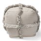 baxton studio alfro moroccan inspired grey handwoven cotton fringe pouf ottoman | Modish Furniture Store-3