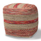baxton studio caiman moroccan inspired multicolored handwoven hemp pouf ottoman | Modish Furniture Store-2