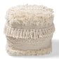 baxton studio bartow moroccan inspired beige handwoven cotton pouf ottoman | Modish Furniture Store-3