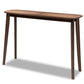 baxton studio wendy mid century modern walnut finished wood console table | Modish Furniture Store-2