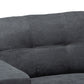 baxton studio langley modern and contemporary dark grey fabric upholstered sectional sofa with right facing chaise | Modish Furniture Store-3