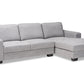 baxton studio nevin modern and contemporary light grey fabric upholstered sectional sofa with right facing chaise | Modish Furniture Store-2