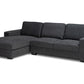 baxton studio nevin modern and contemporary dark grey fabric upholstered sectional sofa with left facing chaise | Modish Furniture Store-2