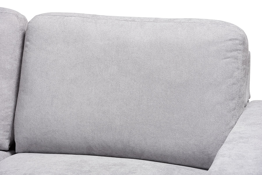 baxton studio nevin modern and contemporary light grey fabric upholstered sectional sofa with left facing chaise | Modish Furniture Store-3