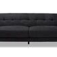 baxton studio allister mid century modern dark grey fabric upholstered sofa | Modish Furniture Store-3