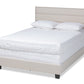 baxton studio ansa modern and contemporary beige fabric upholstered king size bed | Modish Furniture Store-2