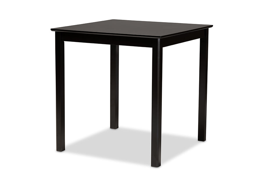 baxton studio alora modern and contemporary sand fabric upholstered espresso brown finished 5 piece wood pub set | Modish Furniture Store-3