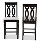baxton studio darcie modern and contemporary grey fabric upholstered espresso brown finished 2 piece wood counter stool set of 4 | Modish Furniture Store-3