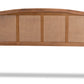 Baxton Studio Marieke Mid-Century Modern Ash Wanut Finished Wood and Synthetic Rattan Queen Size Headboard | Headboards | Modishstore - 5