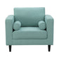 Manhattan Comfort Arthur 1-Seat Tweed Armchair | Armchairs | Modishstore-2