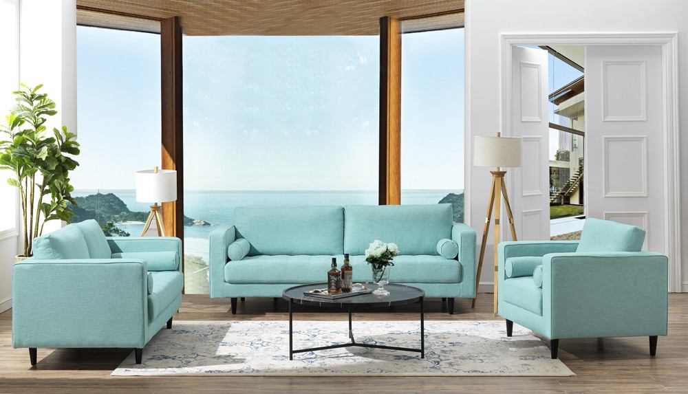 Manhattan Comfort Arthur 1-Seat Tweed Armchair | Armchairs | Modishstore-17